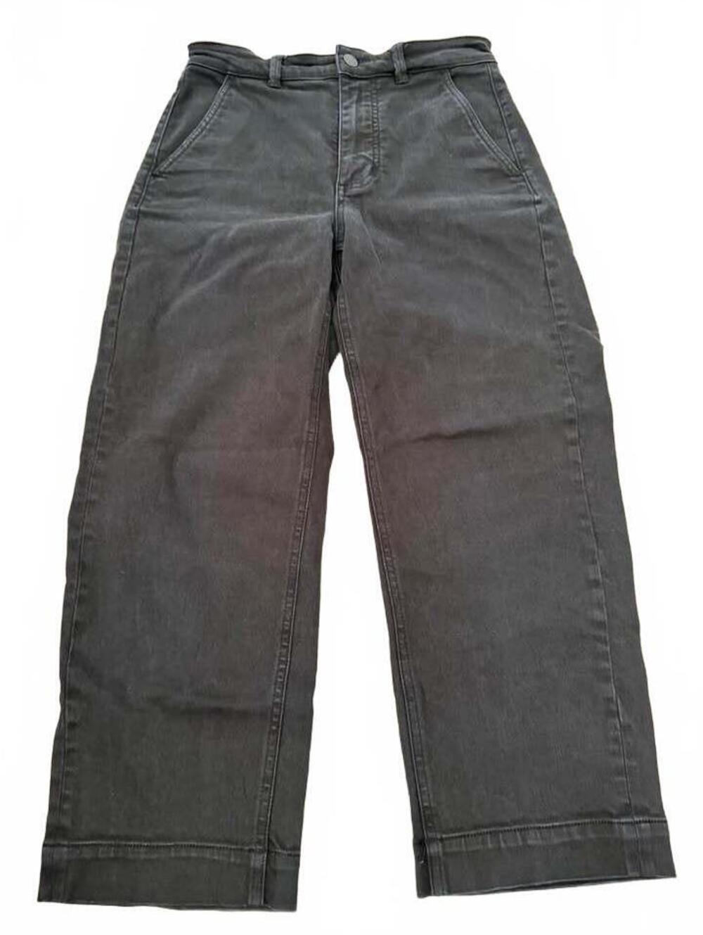 Everlane Black Wide Leg Crop Pants Size 2